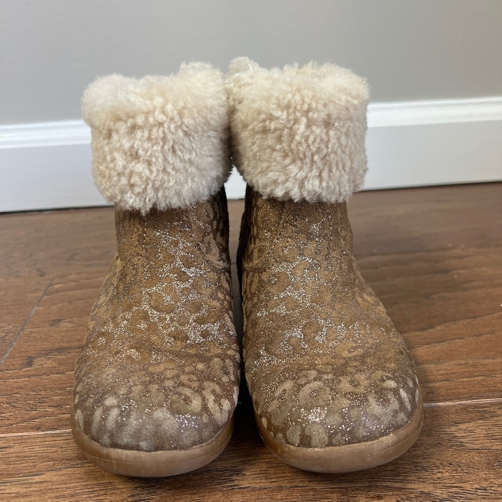 UGG Jorie II Glitter Leopard Shearling Boots
